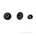 Feld drahtbarer wasserdichte gerade M12 -Stecker 4 Pin